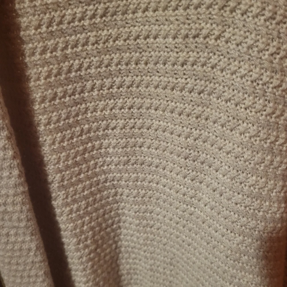 Gap Wool Blend Open Front Long Cream Knit Cardigan Lagenlook Size XL